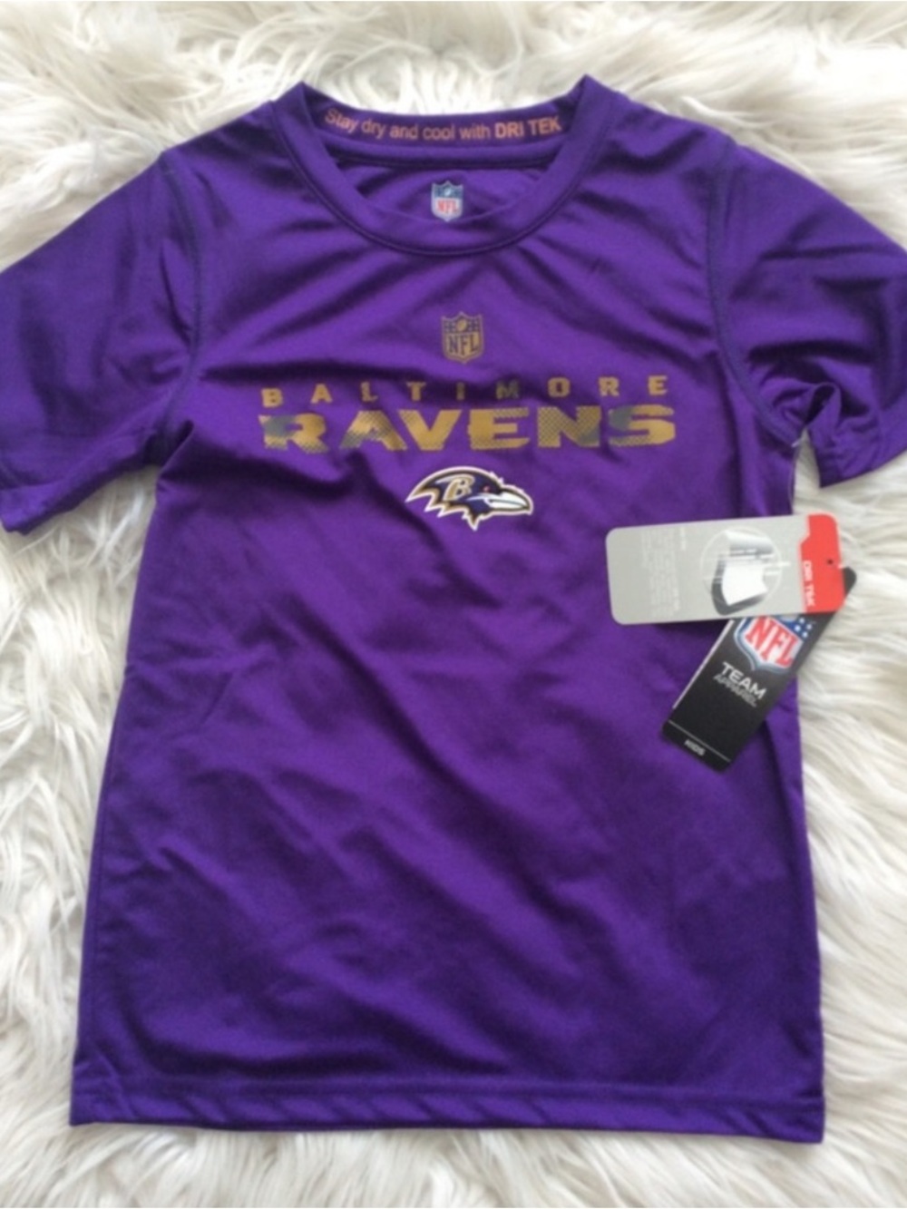 NWT NFL Ravens Youth Performance Tee